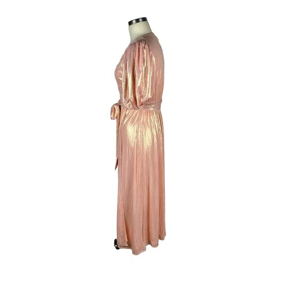 YUMI KIM Francine Pink Gold Sparkly Midi Dress Women's Size Small NWT Glam - Picture 3 of 11